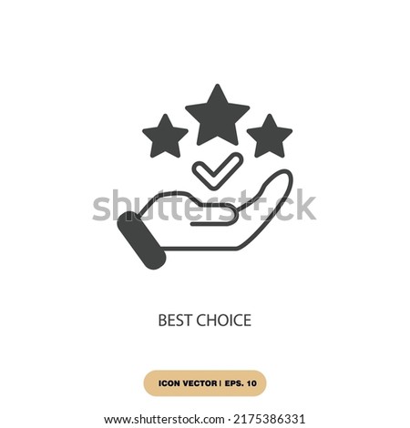 best choice icons  symbol vector elements for infographic web