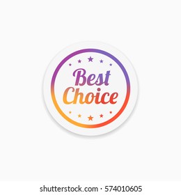 Best Choice Label