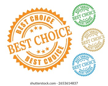 Best Choice Label Collection, Grunge Style High Quality Stamp Set