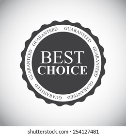 Best Choice Label Vector Illustration EPS10