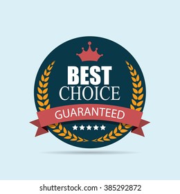 Best Choice Label Vector Illustration EPS10