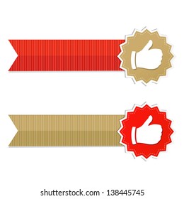 Best Choice Labels And Ribbons, Vector Illustration