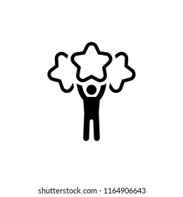 Best Choice Line Icon. Client Satisfaction symbol. Customer Relationship Management. Isolated UI element.