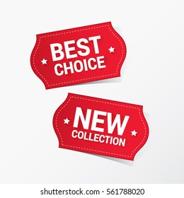 Best Choice and New Collection Labels