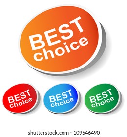Best choice, best offer, best produc. Vector.