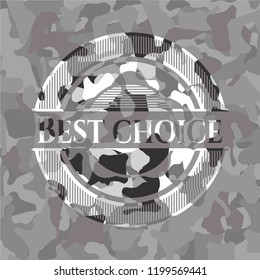 Best Choice on grey camo texture