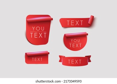 Best choice, order now, special offer, new and big sale banners. red ribbons, tags and stickers. Premium Vector
