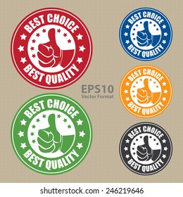 Best Choice Best Quality Sticker, Badge, Icon, Stamp, Label, Banner, Sign, Vector Format