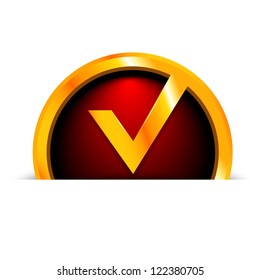 Best choice. Red badge. Vector illustration
