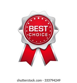 Best Choice Red Vector Icon Design