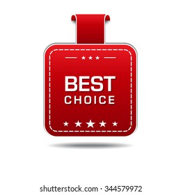 Best Choice Red Vector Icon Design