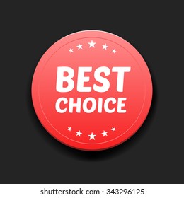Best Choice Round Label