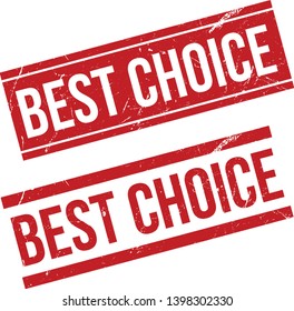 Best choice rubber stamp set vector illustration - Vector