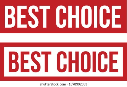 Best choice rubber stamp vector illustration - Vector