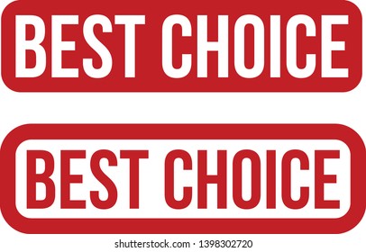 Best choice rubber stamp vector illustration 
