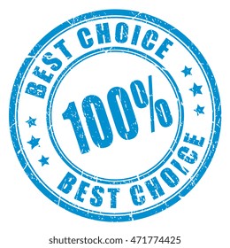 Best choice rubber stamp vector illustration isolated on white background