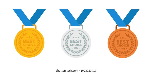 Best choice set of gold, silver and bronze medals