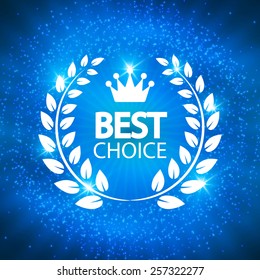 Best choice shining template for your business. Vector illustration