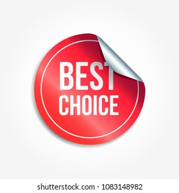 Best Choice Shopping Vector Sticker