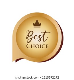 Best Choice Sign & Symbol. Illustration As A Simple Vector for Design and Websites, Presentation or Mobile Application.