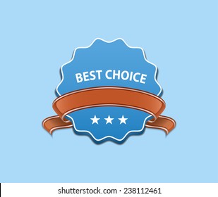 Best Choice Sign. Vector illustration