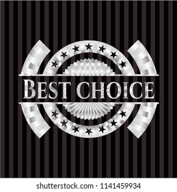 Best Choice silver shiny emblem