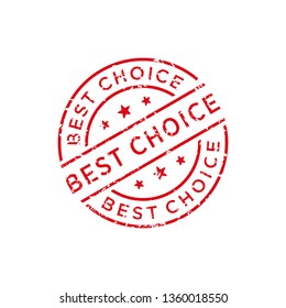 Best choice stamp icon vector illustration