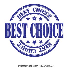 best choice stamp on a white, vector illustration