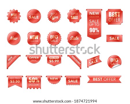 Best choice tags. Labels isolated on white background. Best choice 3d ribbon banners. Sale promotion, website stickers, new offer badge collection. Vector illustration