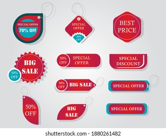 Best choice tags, vector red labels isolated on white background. Best choice 3d ribbon banners