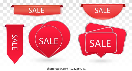 Best choice tags, vector red labels isolated on white background. Best choice 3d ribbon banners PNG. Vector illustration