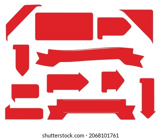 Best choice tags, vector red tags, labels isolated on white background. The best choice