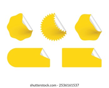 Best choice tags, vector yellow labels isolated on white background. Best choice 3d ribbon banners. editable and empty design.