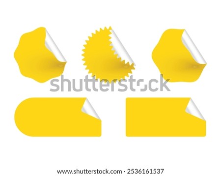 Best choice tags, vector yellow labels isolated on white background. Best choice 3d ribbon banners. editable and empty design.