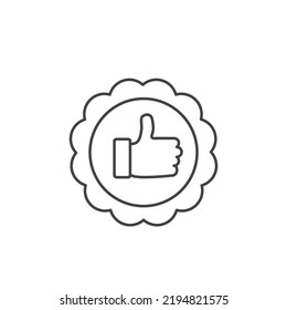 Best choice thumb icons  symbol vector elements for infographic web