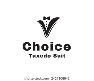 best choice tuxedo suits art for brand product logo design template illustration inspiration