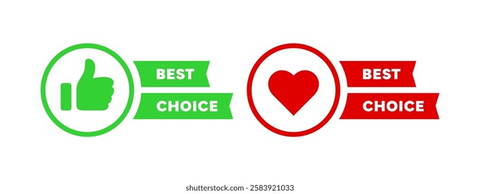Best choice vector badges. Sticker best choice