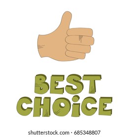 Best choice vector illustration 