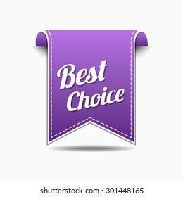 Best Choice Violet Vector Icon Design