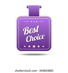 Best Choice Violet Vector Icon Design