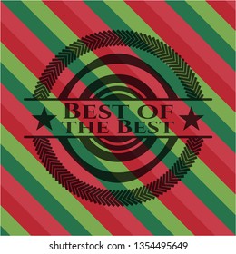 Best of the Best christmas style badge..
