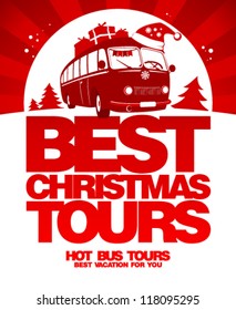 Best Christmas tours design template.