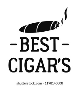 Best cigar logo. Simple illustration of best cigar vector logo for web design isolated on white background