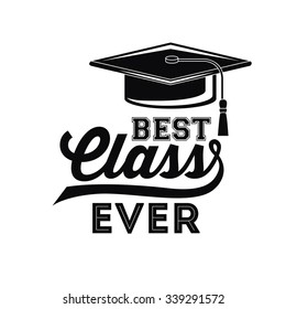 best class graduation design, vector illustration eps10 graphic 