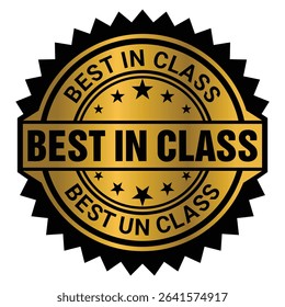 Best in Class Stamp Icon Vector Template