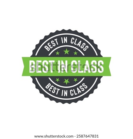 Best in Class Stamp Seal Vector Template