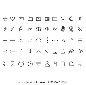 Mejor diseño de Plantilla de conjunto de iconos gratis limpio
