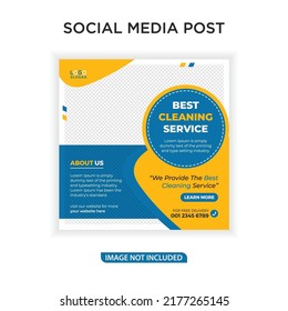 Best cleaning service ads banner post