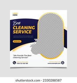 Best Cleaning service social media post template