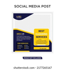 Best cleaning services ads web banner post
